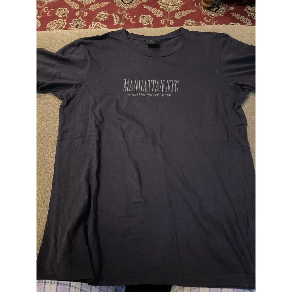 T Bar New York Manhattan Graphic T-shirt Men Adult Medium Black (Drew)